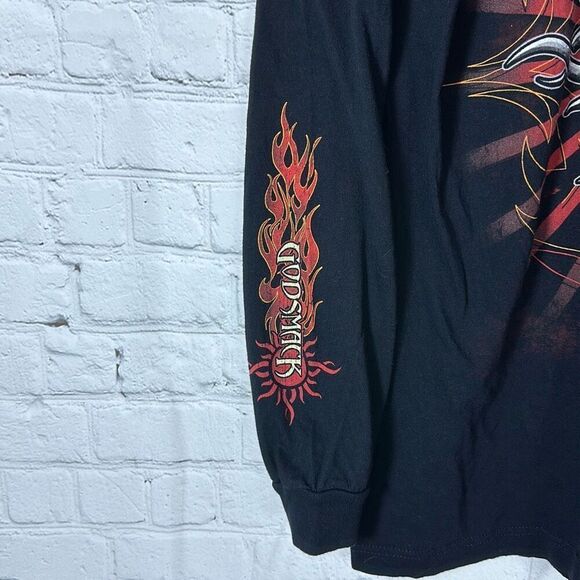 GODSMACK 2010 Tougher than Nails Boston Mass Tour Concert Band T Shirt size M - Picture 4 of 9